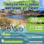 Instituto Sudamericano realiza reto por el Parque Nacional Cajas en bicicleta